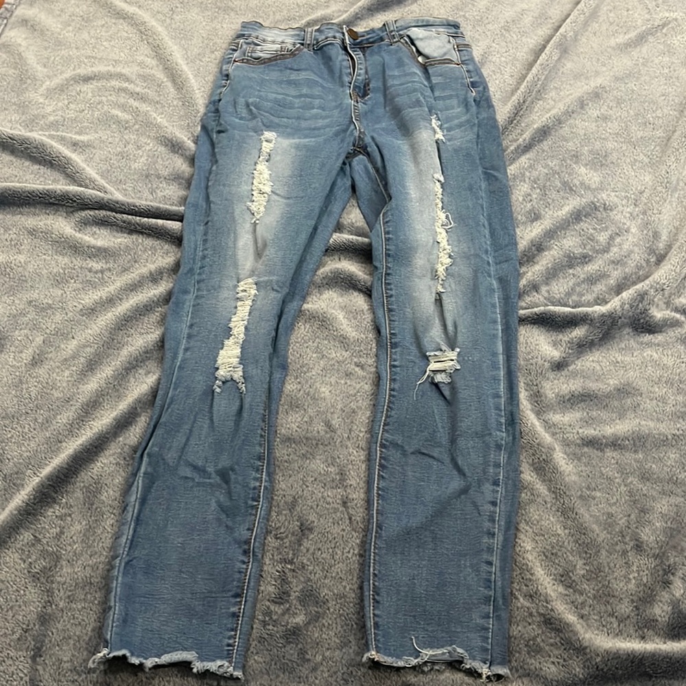 Ripped Bamboo skinny jeans 11/12